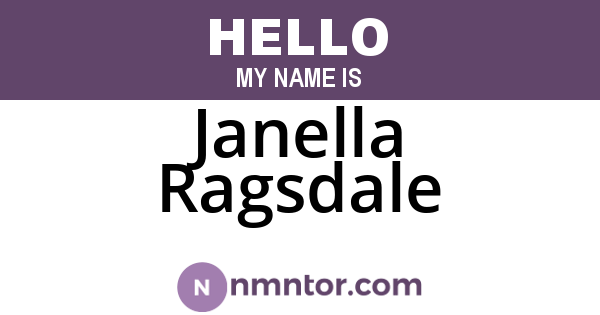 Janella Ragsdale