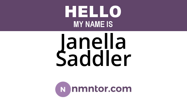 Janella Saddler
