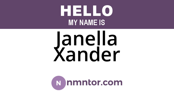 Janella Xander