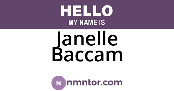 Janelle Baccam