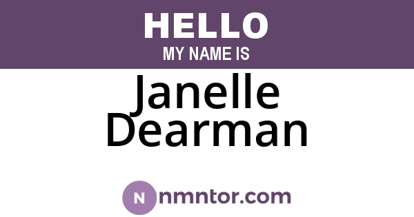 Janelle Dearman
