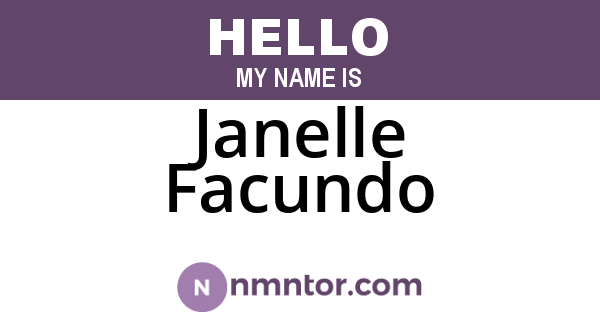 Janelle Facundo