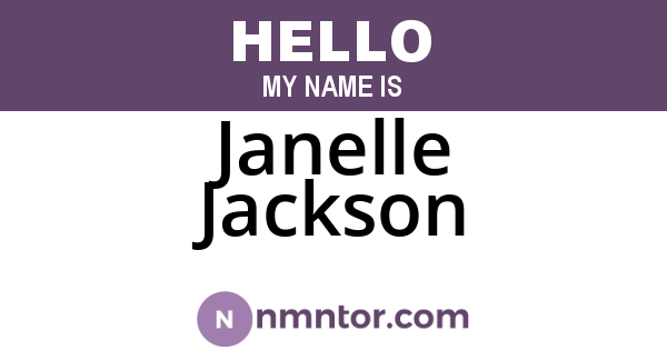 Janelle Jackson