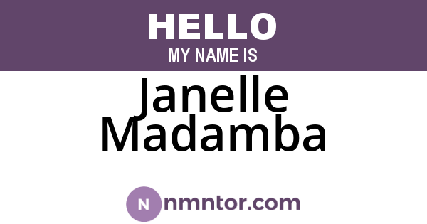 Janelle Madamba