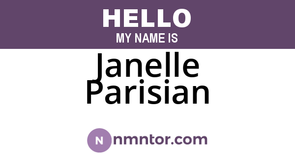 Janelle Parisian