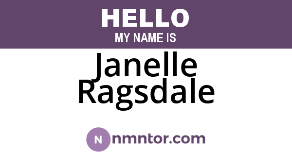 Janelle Ragsdale