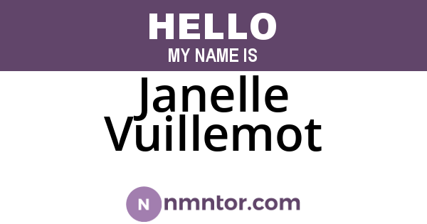 Janelle Vuillemot