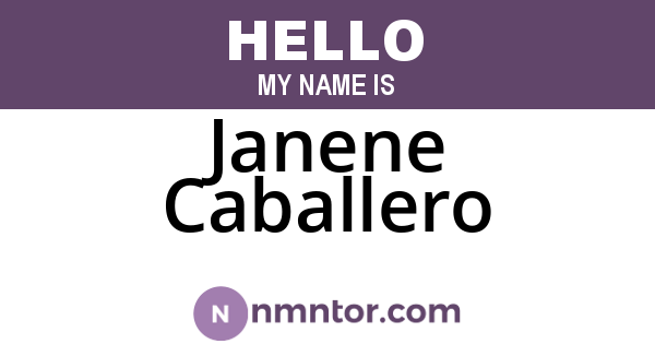 Janene Caballero