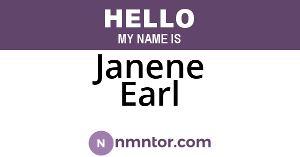 Janene Earl