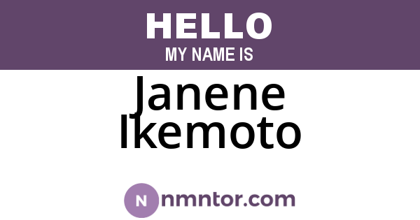 Janene Ikemoto