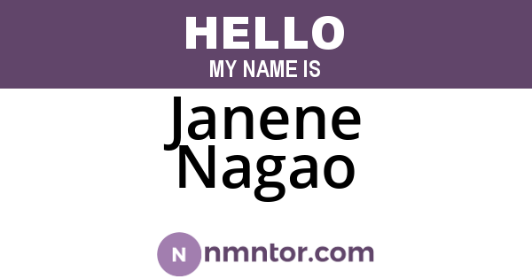 Janene Nagao
