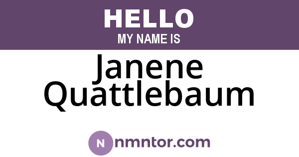 Janene Quattlebaum