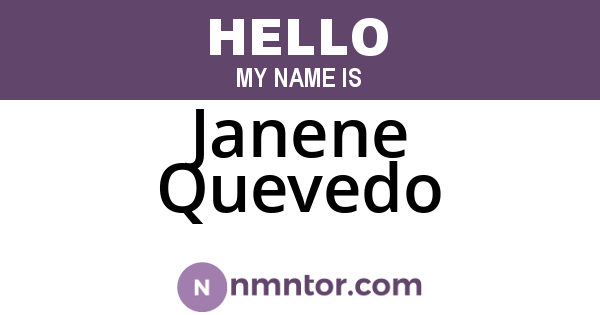 Janene Quevedo