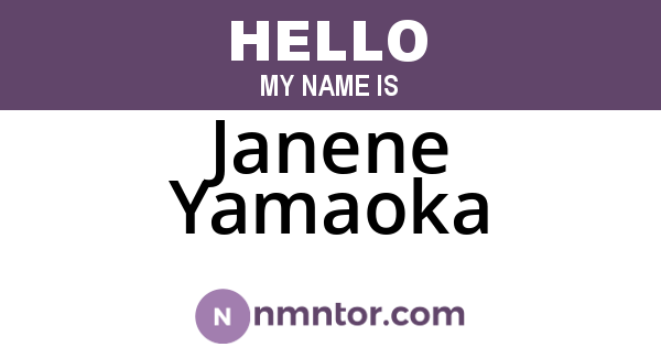 Janene Yamaoka