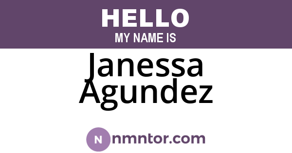 Janessa Agundez