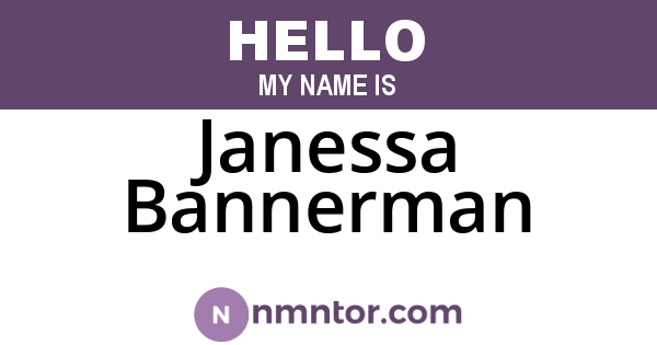 Janessa Bannerman