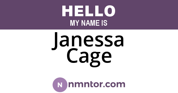 Janessa Cage