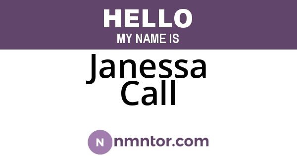Janessa Call