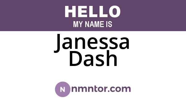 Janessa Dash