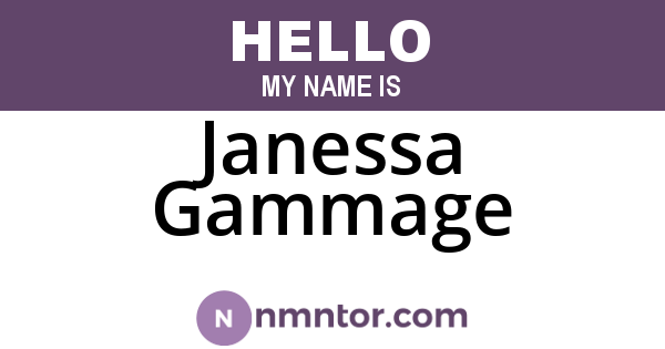 Janessa Gammage