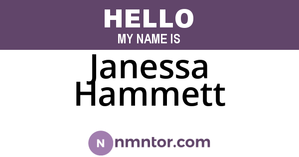 Janessa Hammett