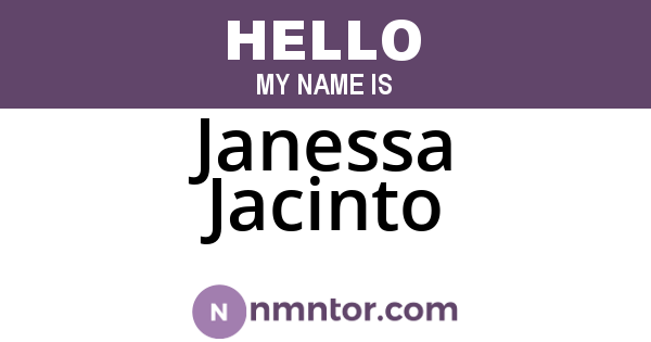 Janessa Jacinto