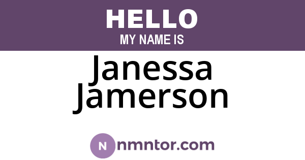 Janessa Jamerson