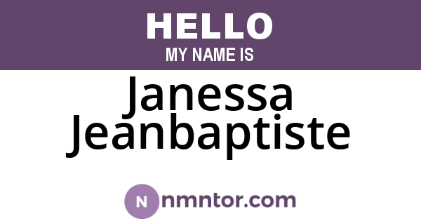 Janessa Jeanbaptiste