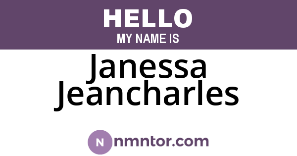 Janessa Jeancharles