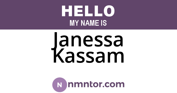 Janessa Kassam