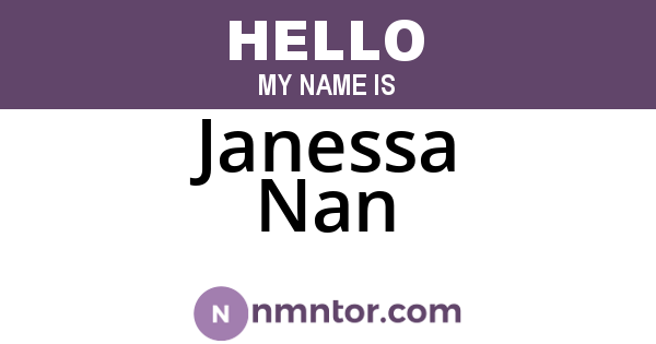 Janessa Nan