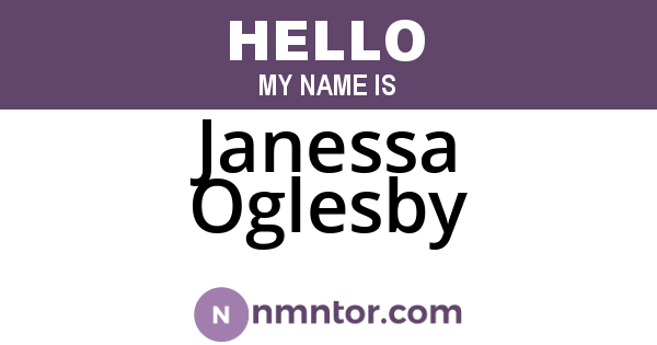 Janessa Oglesby