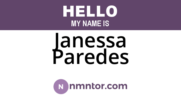 Janessa Paredes