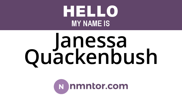 Janessa Quackenbush