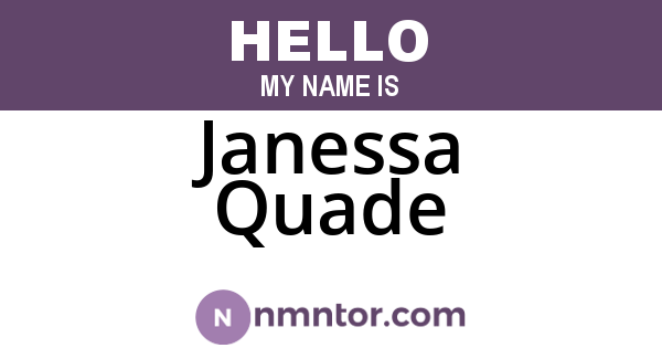 Janessa Quade
