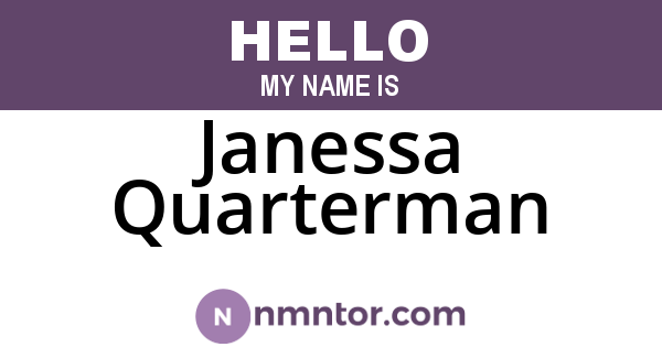 Janessa Quarterman