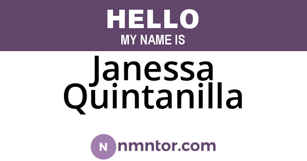 Janessa Quintanilla
