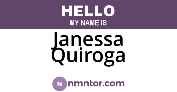Janessa Quiroga