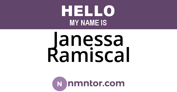 Janessa Ramiscal