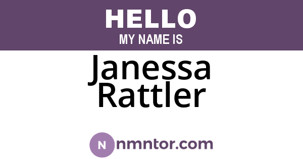 Janessa Rattler