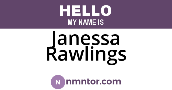 Janessa Rawlings