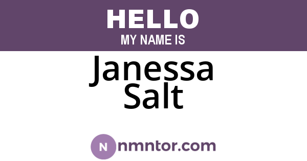 Janessa Salt