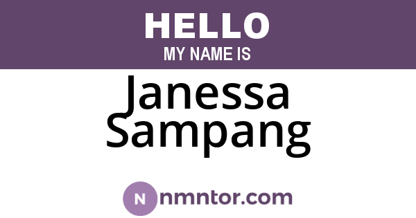 Janessa Sampang