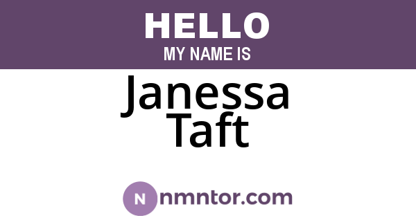 Janessa Taft