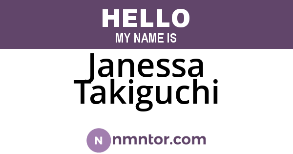 Janessa Takiguchi