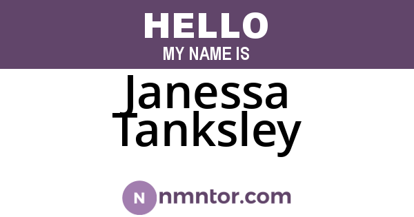 Janessa Tanksley