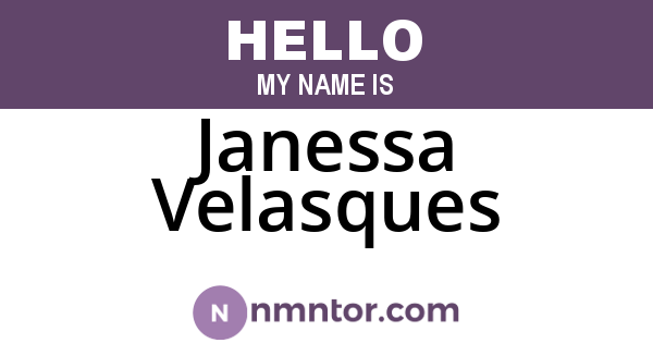 Janessa Velasques