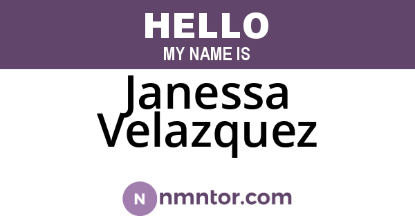Janessa Velazquez