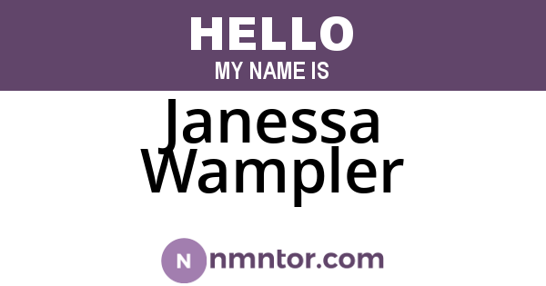 Janessa Wampler