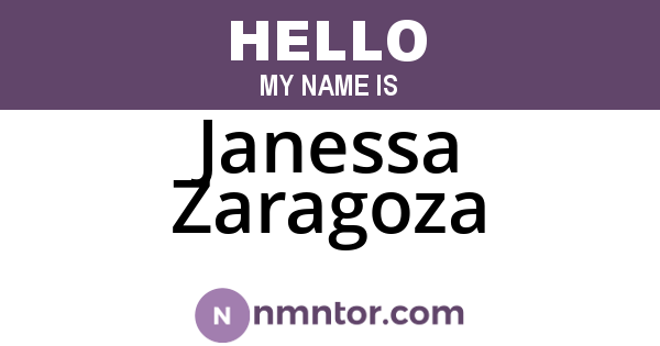 Janessa Zaragoza